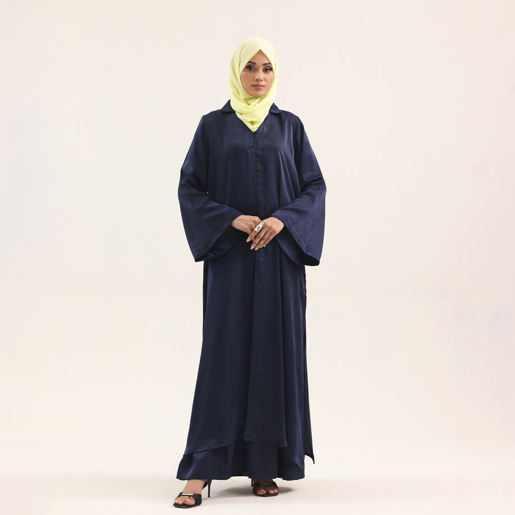 Midnight Navy Satin