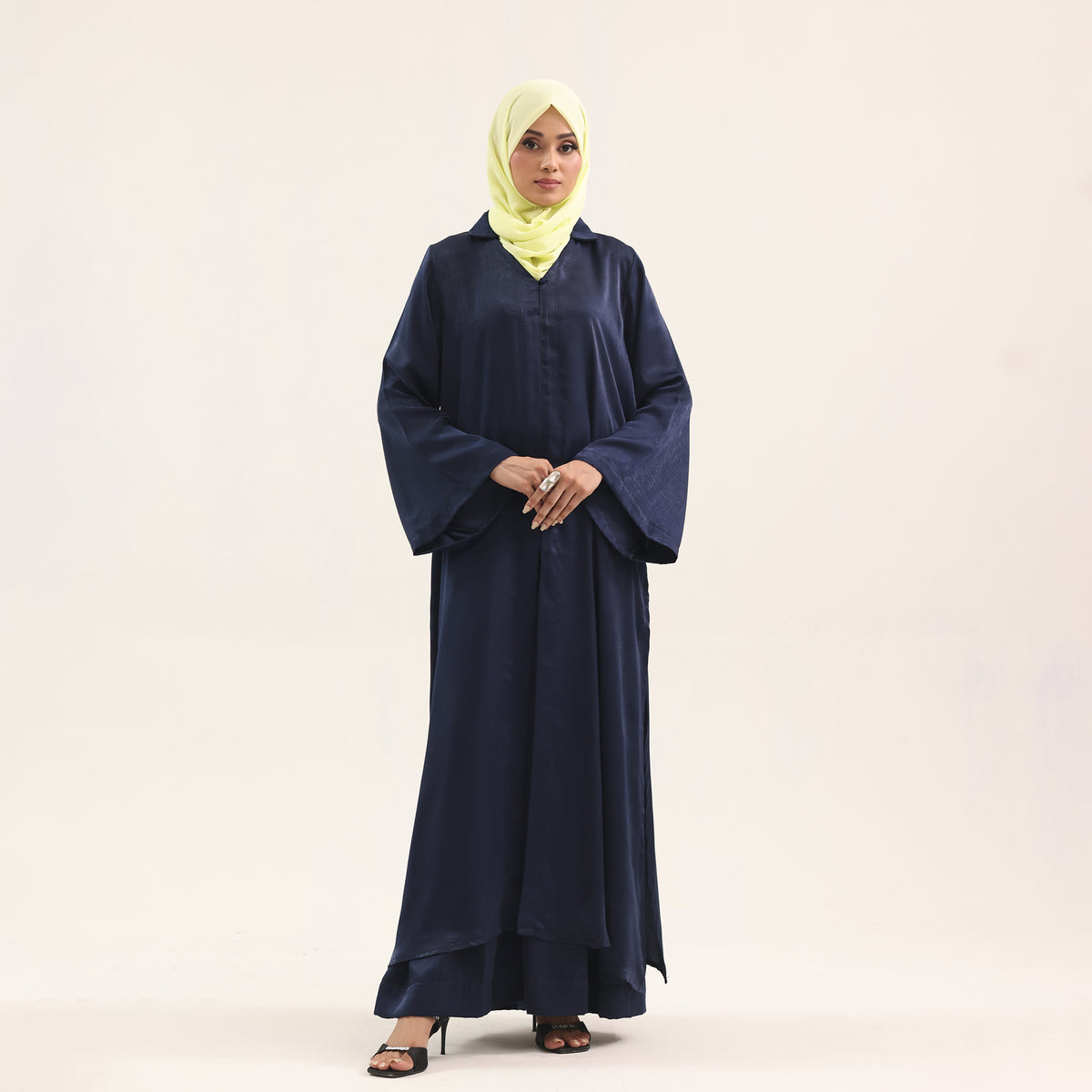 Midnight Navy Satin