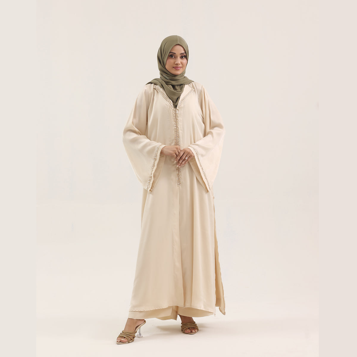 Light Beige Embellished