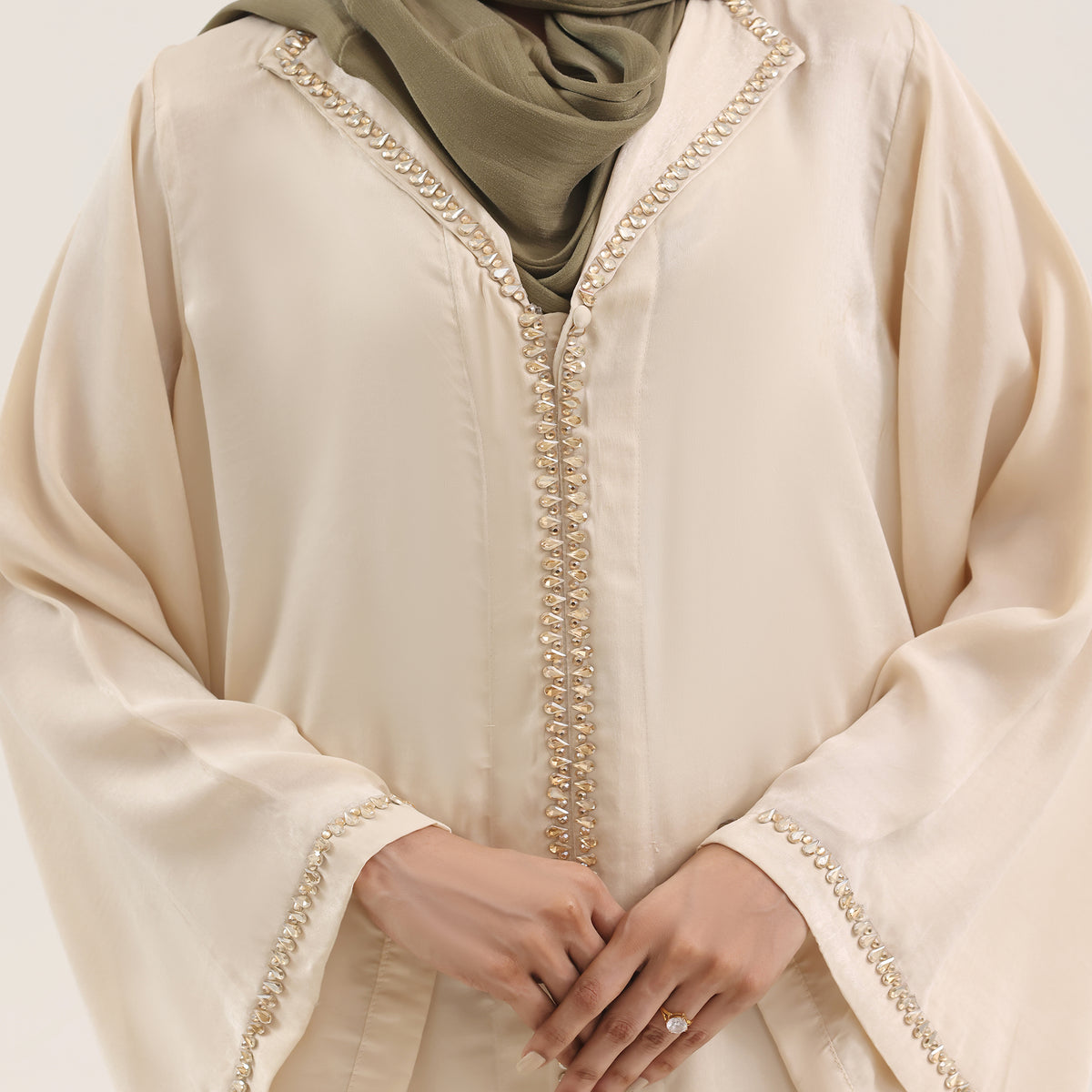 Light Beige Embellished
