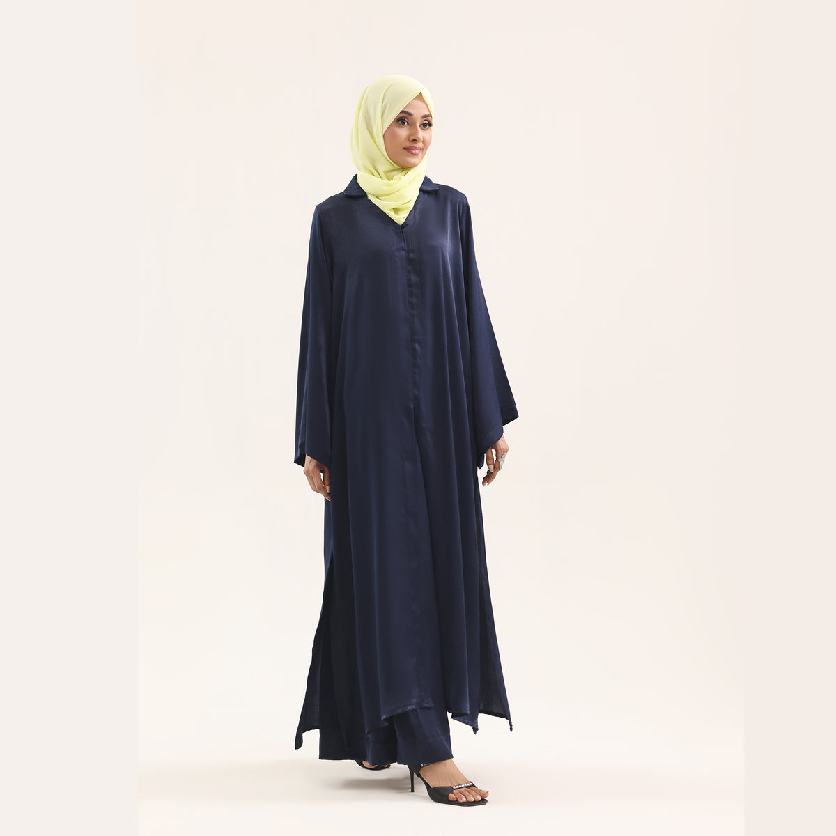 Midnight Navy Satin