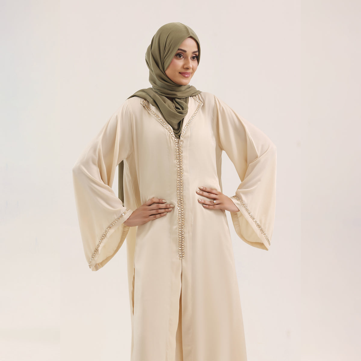 Light Beige Embellished