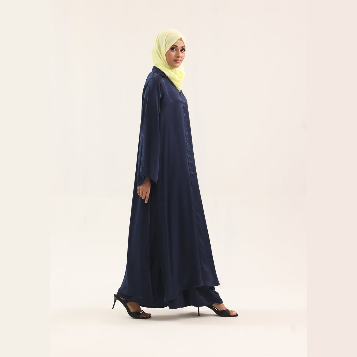 Midnight Navy Satin