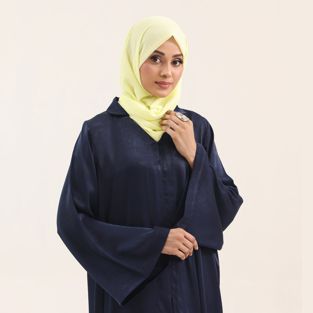 Midnight Navy Satin