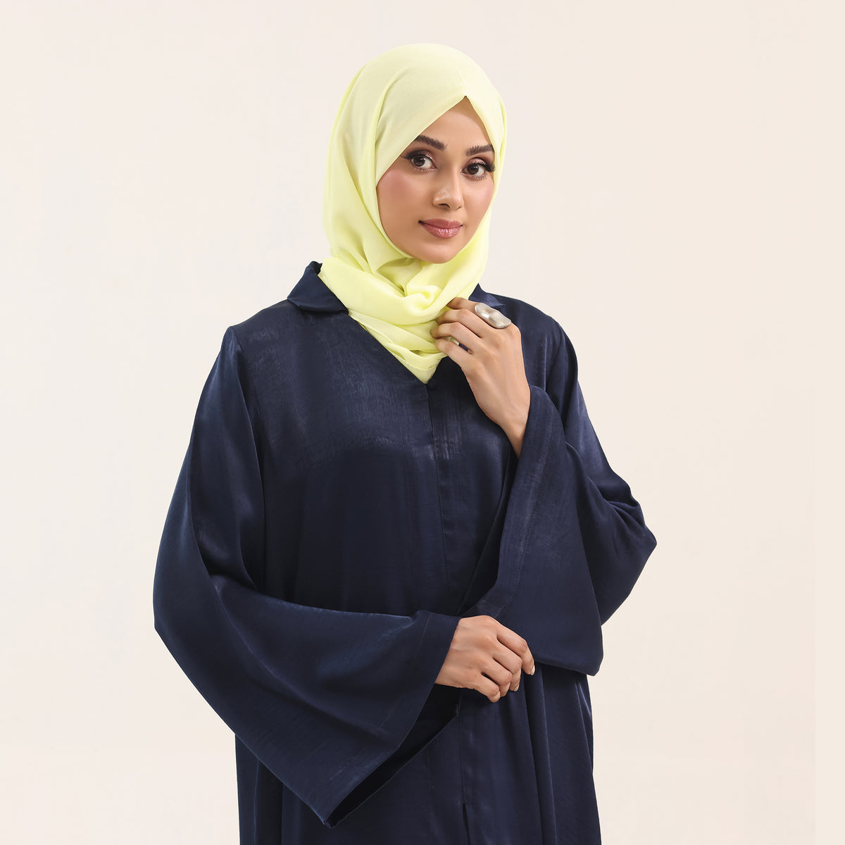 Midnight Navy Satin